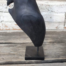 Laden Sie das Bild in den Galerie-Viewer, Hand carved Wooden Horse Head Statue Black - bohemian-beach-house

