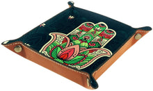 Load image into Gallery viewer, Hamsa catch all tray Navy - bohemian-beach-house
