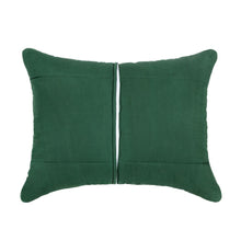 Load image into Gallery viewer, Green Leaf Print Quilted Pillow Cases Hand Printed
