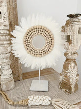 Load image into Gallery viewer, Feather and Beads Bohemian Hoops Décor

