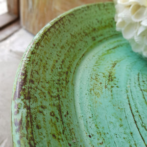 Standing Offering Tray Handmade In Green in Small