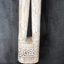 Load image into Gallery viewer, Set of Two Tribal Statues in White Wash
