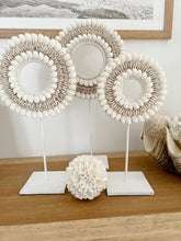 Load image into Gallery viewer, Cowrie and Bubble Shell Bohemian Hoops Décor
