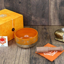 Laden Sie das Bild in den Galerie-Viewer, Orange Singing Bowl Gift Set 5 &quot;
