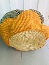Cargar imagen en el visor de la galería, Double Headed Bassabassa Basket in Sunshine and Black Tribal
