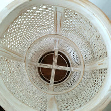 Cargar imagen en el visor de la galería, Bamboo Lamp Shade White wash - bohemian-beach-house
