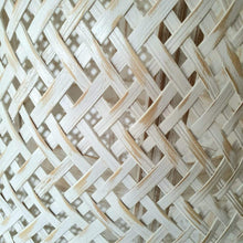 Cargar imagen en el visor de la galería, Bamboo Lamp Shade White wash - bohemian-beach-house
