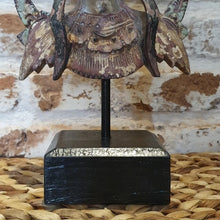 Laden Sie das Bild in den Galerie-Viewer, Hand carved Balinese Dancer Masks on a stand
