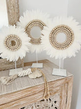 Load image into Gallery viewer, Feather and Beads Bohemian Hoops Décor
