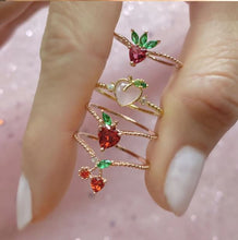 Load image into Gallery viewer, Prettiest Strawberry Ring in Silver
