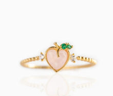 Load image into Gallery viewer, Peachy peach Ring in Gold
