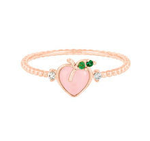 Load image into Gallery viewer, Peachy peach Ring in Rose Gold
