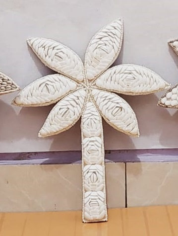 Shell Palm Tree in Ivory
