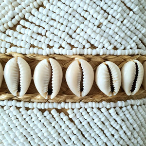 Beaded Cowrie Shell Box Large