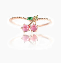 Load image into Gallery viewer, Juicy Cherry Ring in Rose Gold
