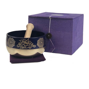 Purple Singing Bowl Gift Set 5 "