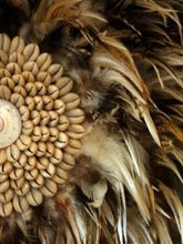 Charger l&#39;image dans la galerie, JUJU Hat Feather &amp; Coffee Bean Cowrie Shell Decor Light Brown - bohemian-beach-house
