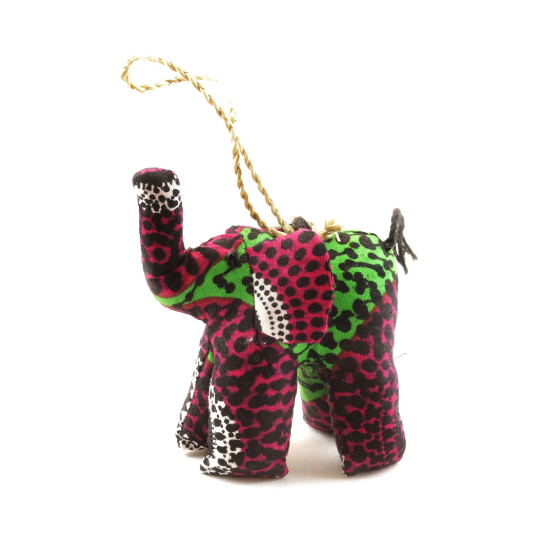 Handmade Pattern Elephant Ornament