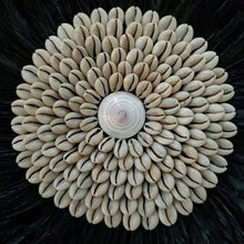 Charger l&#39;image dans la galerie, JUJU Hat Black Feather &amp; Coffee Bean Cowrie Shell Decor Medium - bohemian-beach-house
