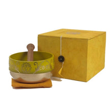 Load image into Gallery viewer, Yellow Singing Bowl Gift Set 5 &quot;
