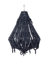 Load image into Gallery viewer, Wood Beaded Chandelier Natural - bohemian-beach-house
